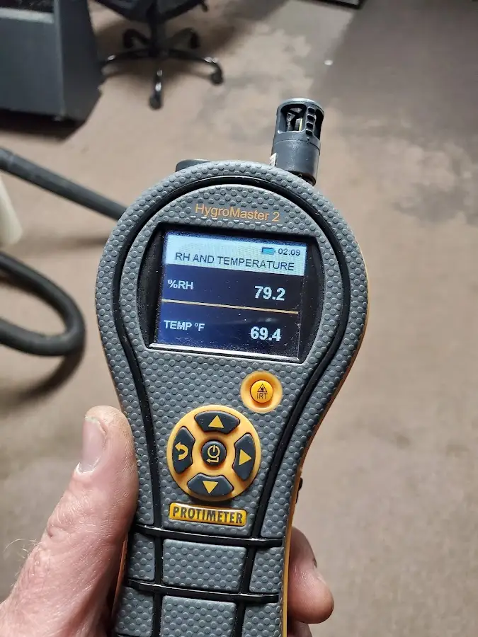 Moisture meter humidity assessment for Mold Remediation & Removal in Norfolk